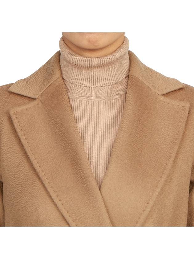 Prater Belted Virgin Wool Single Coat Beige - MAX MARA - BALAAN 9