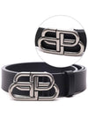 Men's BB Buckle Large Belt Black - BALENCIAGA - BALAAN 3