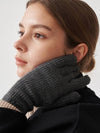 Knit Logo Gloves Gray - RECLOW - BALAAN 5