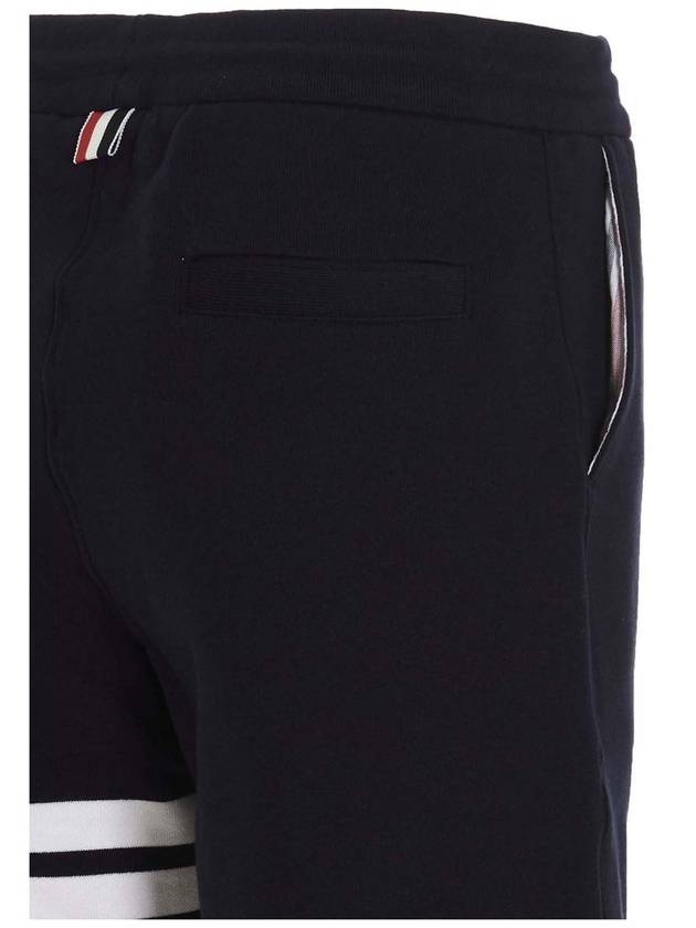 Cotton Loopback Knit Engineered 4-Bar Sweatshorts Navy - THOM BROWNE - BALAAN 5