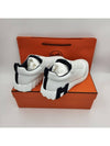 Bouncing Sneakers Calfskin Suede Goatskin Blanc - HERMES - BALAAN 6