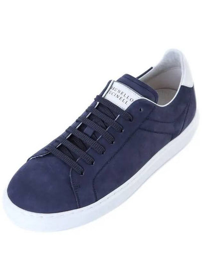 Suede Low Top Sneakers Navy - BRUNELLO CUCINELLI - BALAAN 2