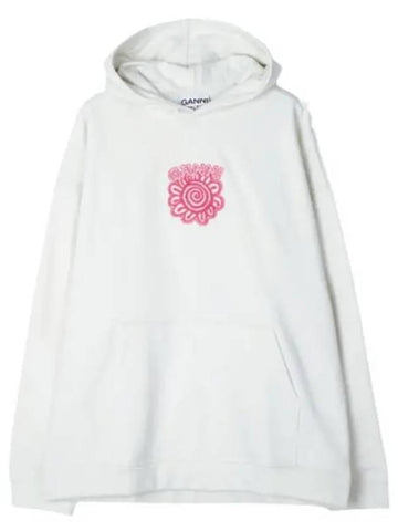 Isoli Flower Oversized Hoodie Women - GANNI - BALAAN 1