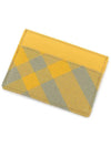 Check Card Wallet Yellow - BURBERRY - BALAAN 4