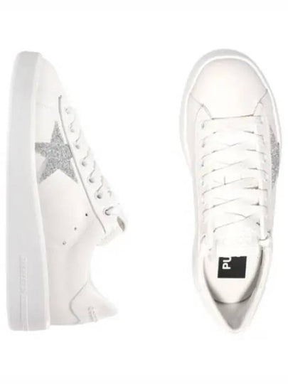 Pure Star Sneakers Silver Glitter Women s - GOLDEN GOOSE - BALAAN 1