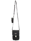 Re-Nylon Saffiano Mini Cross Bag Black - PRADA - BALAAN 8