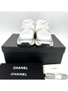 Fabric Laminated Low Top Sneakers Silver - CHANEL - BALAAN 3