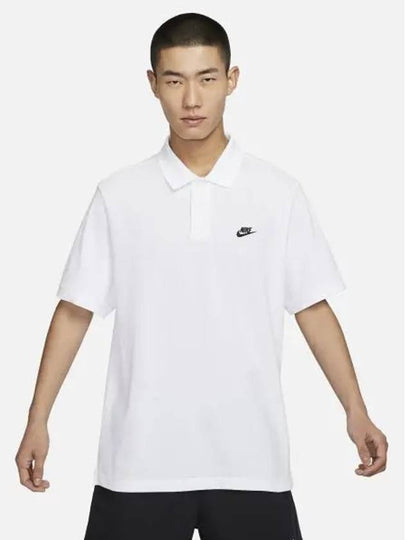 Club short sleeve PK shirt white - NIKE - BALAAN 2