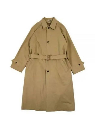 Coat A22AC01FB BEIGE CHAMBRAY - AURALEE - BALAAN 1