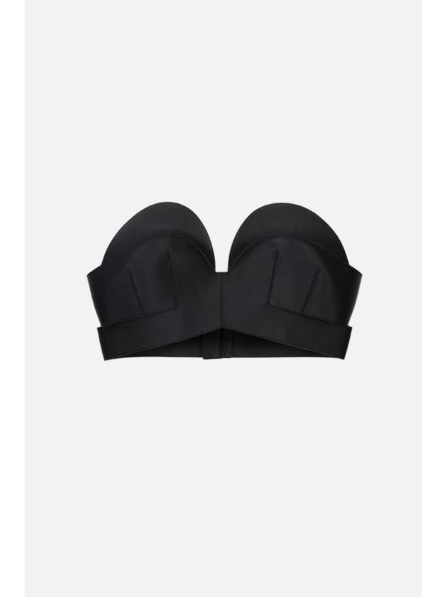 N26 women's top nappa bra top with crossed effect - GIVENCHY - BALAAN 1