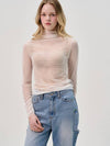 Sleeve shirring see through neck polar white - SORRY TOO MUCH LOVE - BALAAN 1