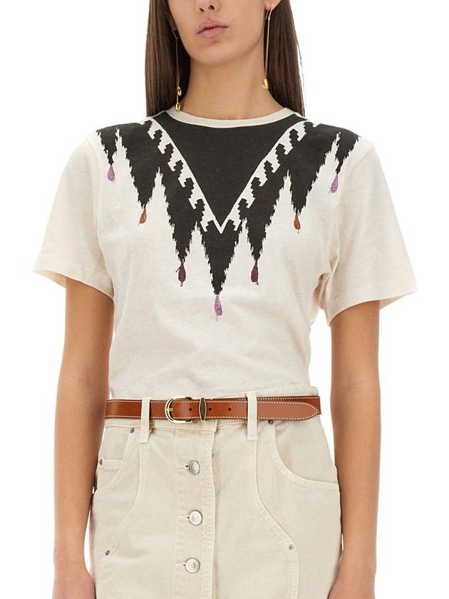 Isabel Marant Étoile T-Shirt "Zewel" - ISABEL MARANT ETOILE - BALAAN 4