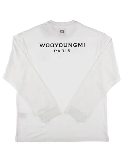 Men s back logo long sleeve t shirt white - WOOYOUNGMI - BALAAN 2