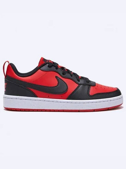 Court Borough Recraft Low Top Sneakers Black University Red - NIKE - BALAAN 2