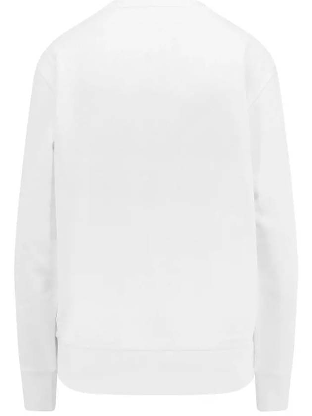 Crystal Logo Sweatshirt Off White - MONCLER - BALAAN 4