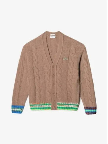 Men s wool nylon blend tennis spring and fall cardigan AH0821 53N QIQ domestic product GQ2N24010822906 - LACOSTE - BALAAN 1