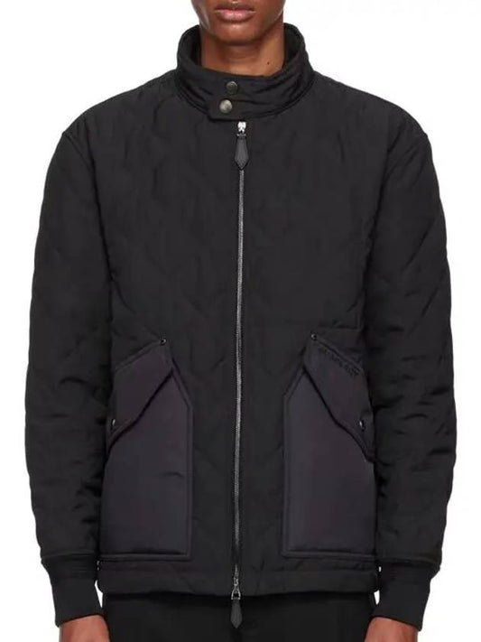 Diamond Quilted Thermoregulated Jacket Black - BURBERRY - BALAAN.