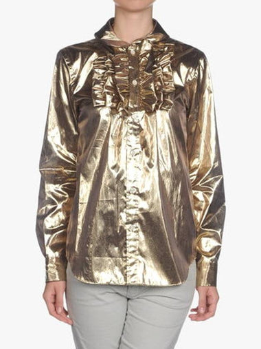 JUNYA WATANABA COMME DES CARCONS GOLD PLASTIC SHIRT - COMME DES GARCONS - BALAAN 1