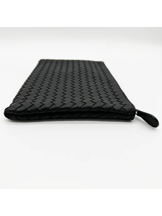 Intrecciato Clutch Bag Black - BOTTEGA VENETA - BALAAN 4