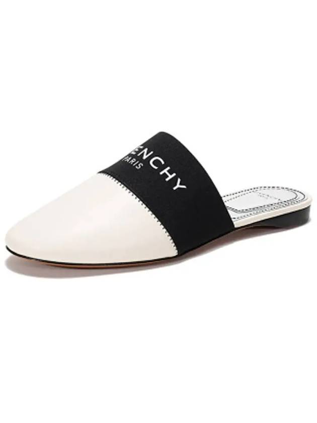 Band Logo Flat Bloafer Ivory Black - GIVENCHY - BALAAN 4