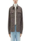 Wool Long Sleeve Shirt Brown - BOTTEGA VENETA - BALAAN 2