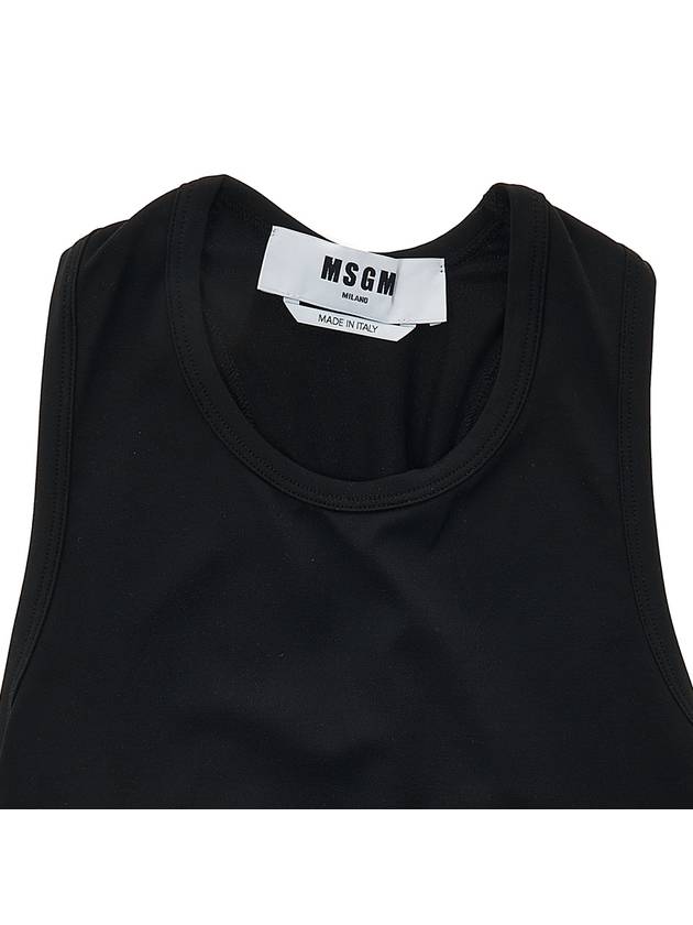 Shirring Sleeveless Black - MSGM - BALAAN 4