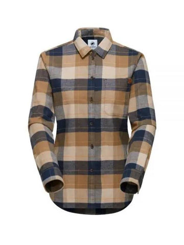 Trovat Check Long Sleeve Shirt Navy Savannah - MAMMUT - BALAAN 1