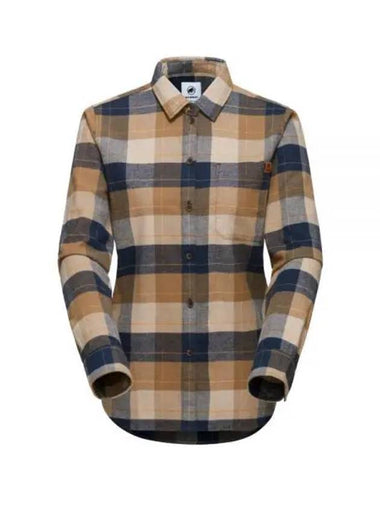 Trovat Check Long Sleeve Shirt Navy Savannah - MAMMUT - BALAAN 1