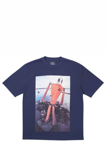 SLICK Slick short sleeve tshirt navy Slick t shirt navy - PALACE - BALAAN 1