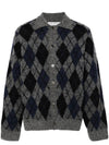 Evening Polo Argyle Cardigan Grigio - OUR LEGACY - BALAAN 1