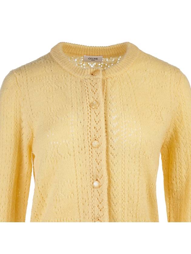 cardigan 2ADII907Z 11JA YELLOW - CELINE - BALAAN 5