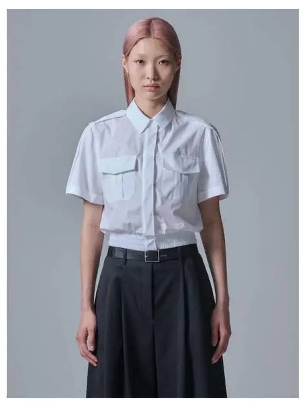 Military pocket half sleeve shirt white domestic product GM0024052804833 - JUUN.J - BALAAN 1