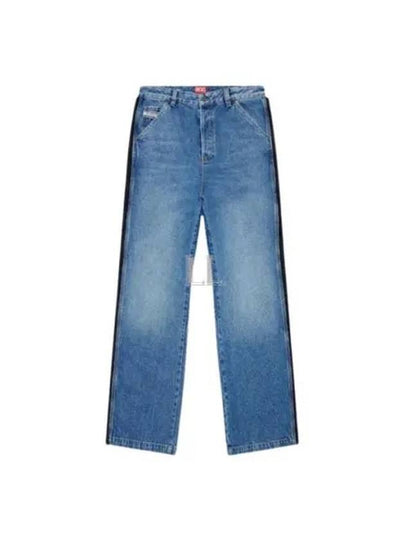 D-Livery Mid-Rise Straight Leg Jeans Blue - DIESEL - BALAAN 2