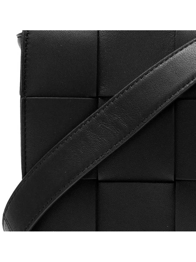 Intrecciato Cassette Cross Bag Black - BOTTEGA VENETA - BALAAN 5