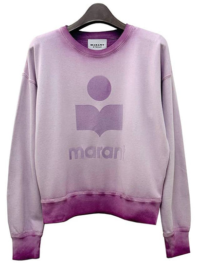 Mobyli Washed Cotton Logo Sweatshirt Lilac - ISABEL MARANT ETOILE - BALAAN 2