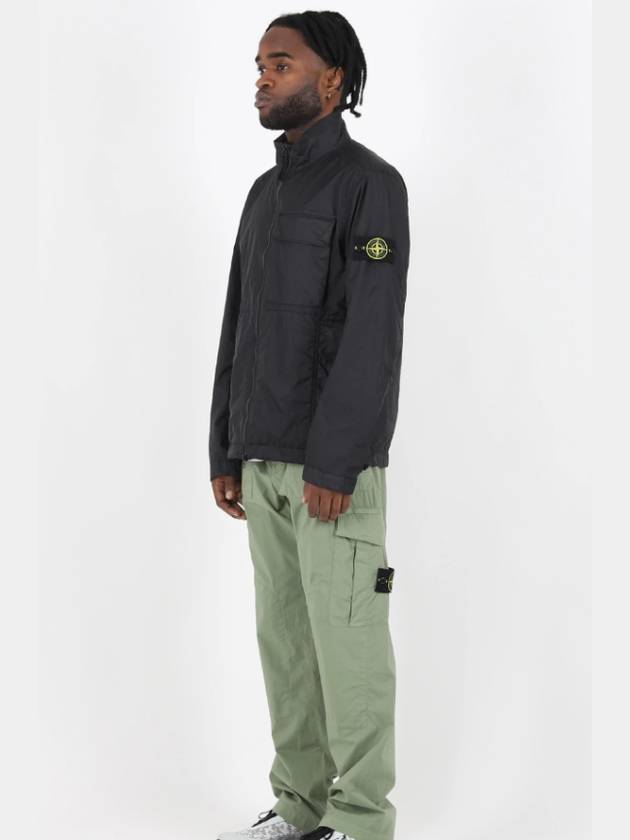 Men's Waffen Patch Membrana 3L TC Nylon Jacket Black - STONE ISLAND - BALAAN 6