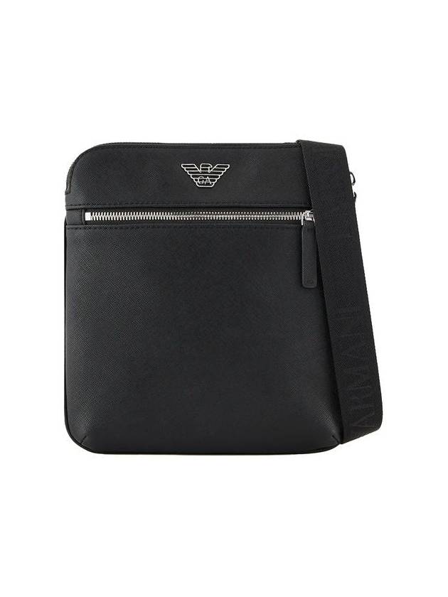 Eco Leather Messenger Bag Black - EMPORIO ARMANI - BALAAN 7