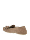 Dot Sole Suede Loafers Cashew Butter - LORO PIANA - BALAAN 4