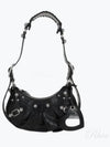 Le Cagole Crocodile Embossed Shoulder Bag Black - BALENCIAGA - BALAAN 2