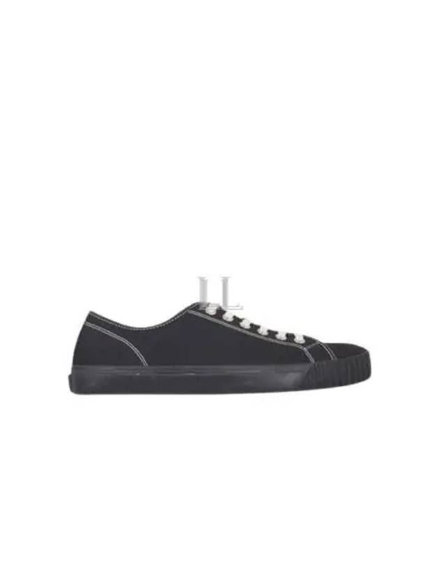 Tabi Cotton Low Top Sneakers Black - MAISON MARGIELA - BALAAN 2