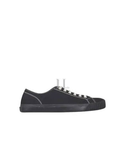 Tabi Cotton Low Top Sneakers Black - MAISON MARGIELA - BALAAN 2