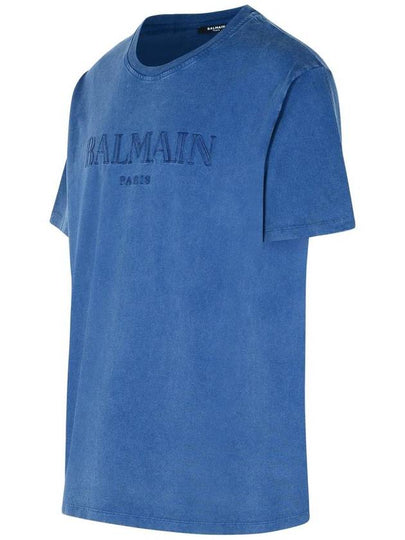 Balmain Blue Cotton T-Shirt - BALMAIN - BALAAN 2