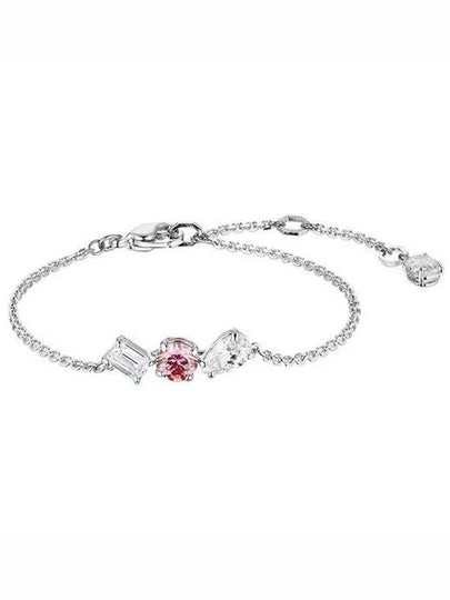 Mesmera Rhodium Plated Bracelet Pink - SWAROVSKI - BALAAN 2