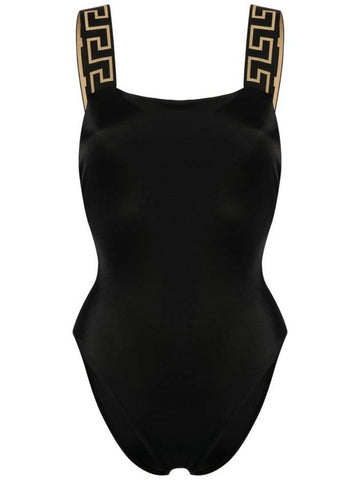 Versace One-Piece Swimsuit With Greca Border - VERSACE - BALAAN 1