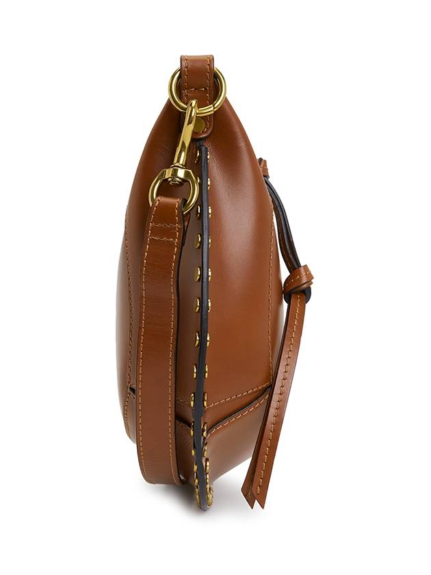 Moon Leather Shoulder Bag Cognac - ISABEL MARANT - BALAAN 4