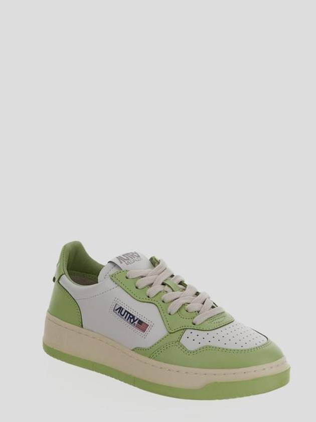 Women's Medalist Bi-Color Low-Top Sneakers Green - AUTRY - BALAAN 3