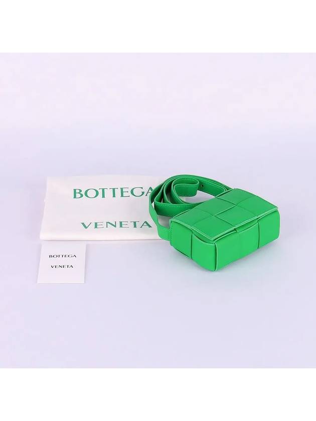 Intrecciato Cassette Small Cross Bag Green - BOTTEGA VENETA - BALAAN 7