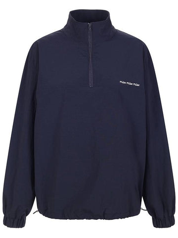 windbreaker half zip anoraknavy windbreaker - MILESANDMILESANDMILES - BALAAN 1