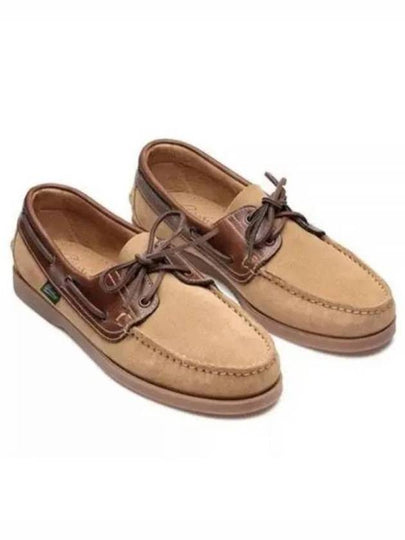 Bath Suede Boat Shoes Beige - PARABOOT - BALAAN 2