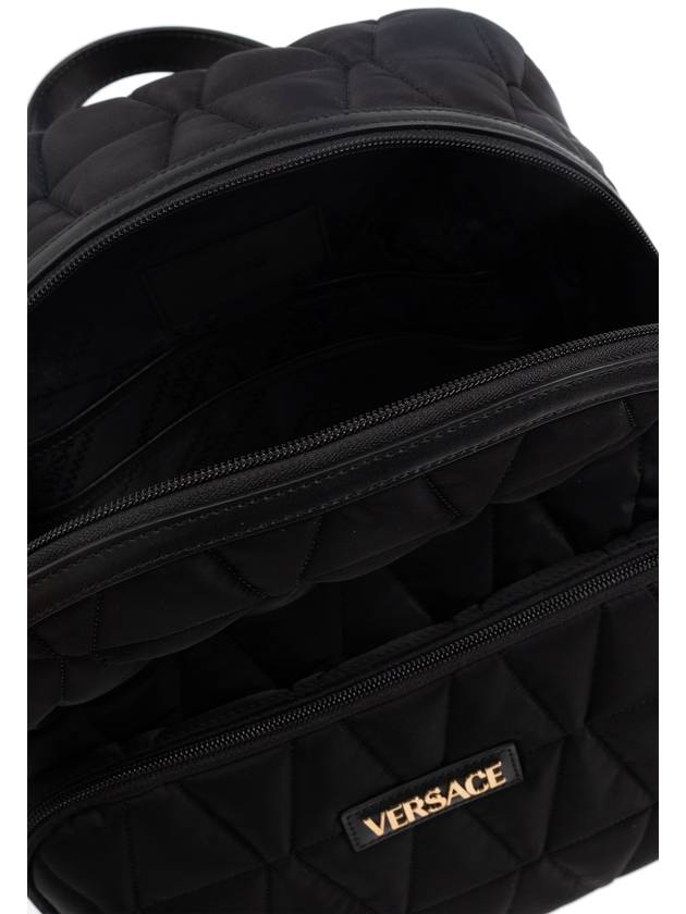 Versace Backpack With Logo Patch, Men's, Black - VERSACE - BALAAN 5